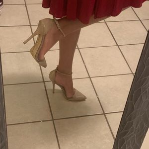 Renvy lucite cap-toe snakeskin Pumps